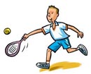 baietel joaca tenis
